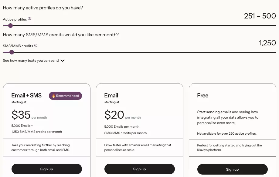 Comparing Klaviyo Pricing and Plans